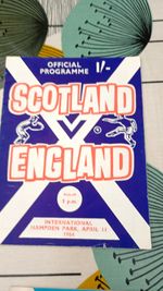 Scotland v England Programme - International, Hampden Park 11 April 1964