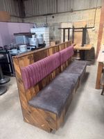 2x Restaurant Wooden Booth Seating 115cm | Read Description For Delivery