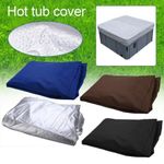 Oxford Fabric Hot Tub Spa Covers Outdoor Waterproof Dust Protector Square Case