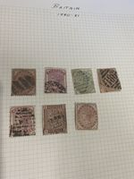 Great Britain Queen Victoria 1880-1881 7 Stamps