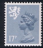 GB Scotland SG S43ea MNH MINT STAMP 17p Grey-Blue Type II  Machin Definitive.