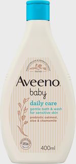 Aveeno Baby Daily Care Gentle Bath & Wash Sensitive Skin 400ml Aloe & Oatmeal