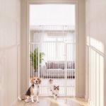 183 cm Extra Tall Pet Gate, Adjustable 75-103cm Safety Gate for Cats & Dogs