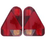 Trailer Light AJBA Pair with Quick Connectors Vertical Combination Lamp