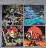 Finished Jigsaw Rodney Matthews Fantasy Set Stuck Down For Frames Used READ