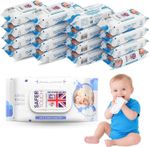 Pure Baby Wipes, Natural Wet Wipes for Sensitive Skin (80 sheets in Each Pack)