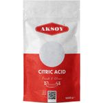 Aksoy Citric Acid 1kg - Food Grade, Non-GMO,  Cleaning, Bath Bombs, Preservation