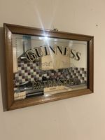Vintage Guinness Extra Stout Small Advertising Pub Mirror- Homebar/mancave Pub
