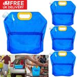 4 Pack Collapsible Water Carrier Camping Storage Container Bottle Bag 5 Litre UK