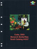 $2.75 Scott Value - 2003 CARIBBEAN Monarch Butterflies s/s scarcer CV MNH NH UMM