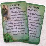 AN IRISH BLESSING   Prayer   Embossed Highlight   CREDIT CARD SIZE   PACK OF TWO