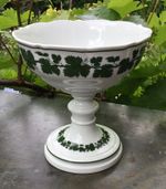 Meissner porcelain centerpiece/bowl cup wine leaves 1st Wahl P1