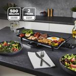 GEEPAS Electric Teppanyaki Table Top Grill Griddle Hot Plate Steak 43.5x23.5cm