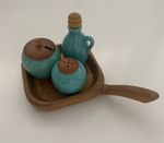 1960’s Scandinavian MCM Condiment Cruet Set By Anita Nylund For JIE Gantofta