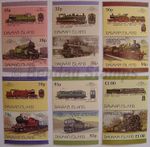 1986 DAVAAR Island (Scotland GB Locals) Set #3 Train Locomotive Railway Stamps