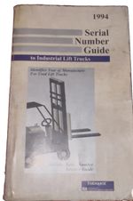 1994 Dataquest Serial Number Guide to Industrial Lift Trucks