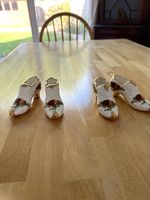 Royal Albert Old Country Roses Bone China Floral Shoe Ornaments Set of 4 England