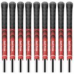 Golf Pride MultiCompound MCC - Mens Standard - Red Club Grips x 9 +FREE Tape