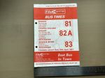 Fife Scottish Bus Group Route 81 82A 83 Timetable April 1987 Dysart Redcraigs 