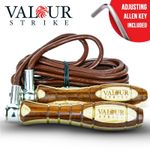 Skipping Rope Leather Weighted Adjustable Boxing Jump Training Gym Workout Ropes