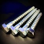 12mm Hex Coach Screw Zinc BZP Heavy Duty Wood Masonry Screw