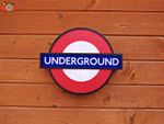 LONDON UNDERGROUND SIGN LIGHT BOX. LED Battery / USB Power. 15 Station Inserts!