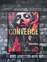 SMALL SEW ON PRINTED PATCH FOR BATTLE JACKET ~ 10.5 x 13.5cm ~ CONVERGE