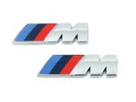 2 x Genuine New BMW M WING BADGE Fender Emblem For 1 2 3 4 5 Series M Sport Tech