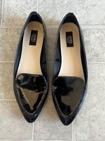 Jones New York Samantha Pointed Black Patent Leather Flats - 8.5 M Womens