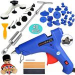 40pcs Car Paintless Dent Removal Kit Slide Hammer Repair PDR Glue Gun Puller UK