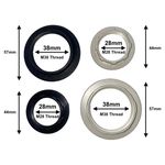 2PCS E27 / E14 Plastic Lampshade Collar Ring Thread Lamp Light Shade Accessor