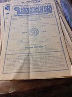 1959/60 Rangers v Raith Rovers Football Programme
