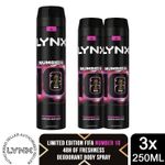 Lynx FIFA Number Limited Edition 10 Deodorant 3 Pack 250ml Anti Perspirant Spray