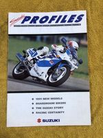 SUZUKI PROFILES ISSUE ONE GSXR750 GSXR1100 RGV250 PAMPHLET BROCHURE 1991 🏍️ 📖