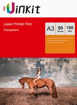 A3 Overhead Project Film Clear OHP Film For Laserjet Printing Uinkit - 50 Sheets