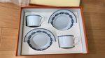 HERMÈS Chaine d’Ancre Cup & Saucer Set – 2 Cups & 2 Saucers – Original Box