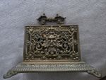 Antique Victorian James Cartland & Sons Brass Letter Rack Desk Tidy JC&S A1943