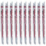 Saxton 240mm Reciprocating wood Saw Blades R1021L for Bosch Makita (10 Pack)