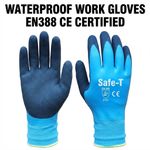 Waterproof Work Gloves Fully Latex Coated Wet Grip Builders Gardening Mechanic