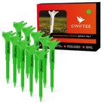 SWIFTEE 5° Degree Premium Tees 80mm Reduce Slice Higher Launch Longer Carry 10pk