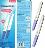 2 x Pregnancy Test Sticks Early Family Planning Early Urine Over 99% Accurate