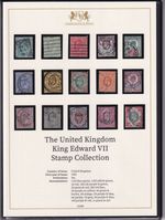 GB - EVII stamp collection in Harrington & Byrne folder + COA