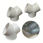 PVC Y Shape Ducting Splitter Maximize Your Ventilation System's Performance