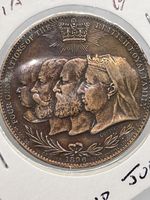 4 Monarchs Jubilee Tokens. Mixed Qualities. 1897