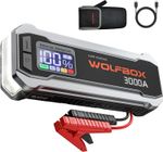 WOLFBOX Car Jump Starter Booster Jumper Power Bank 3000A Battery Charge Portable