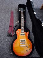 Vintage V100AFD Flamed Amber Paradise Electric Guitar