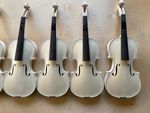 4/4 Professional Violin European Flame Maple Back Spruce Handmade Unfinished DIY
