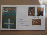 First Day Cover - Great Britain 1967 - Christmas GPO cover - SG756/8