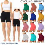 LADIES WOMEN'S CYCLING SHORTS DANCING BIKER LEGGINGS ACTIVE CASUAL SUMMER 4-26