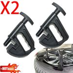 2X Car Tyre Changing Changer Bead Clamp Drop Center Tool Wheel Rim Clamp Tools